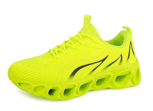 Fashionable Men's Running Shoes with Breathable Knit Upper