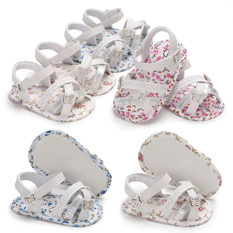 Summer Infant Girls' Breathable Non-Slip Walking Shoes