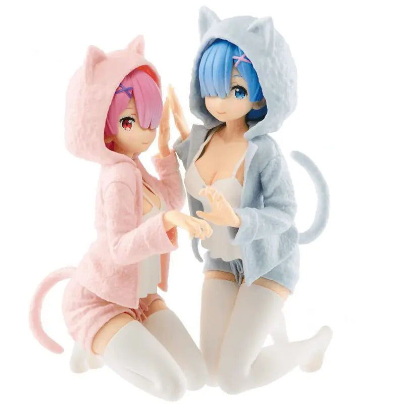 Re:Zero Starting Life Ram & Rem Cat Ear Figures