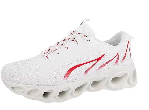 Fashionable Men's Running Shoes with Breathable Knit Upper