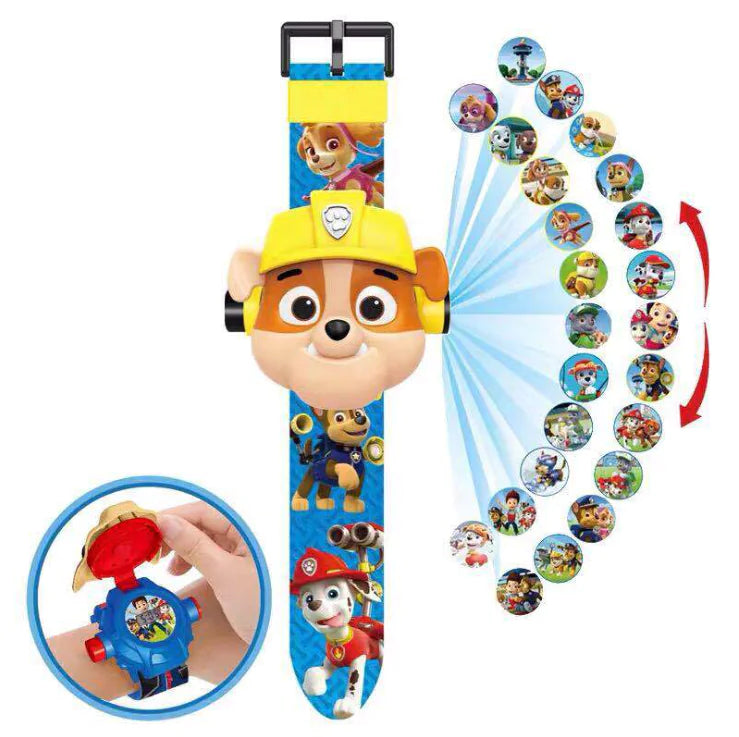 3D Projector Cartoon Watch for Kids with 24 Images