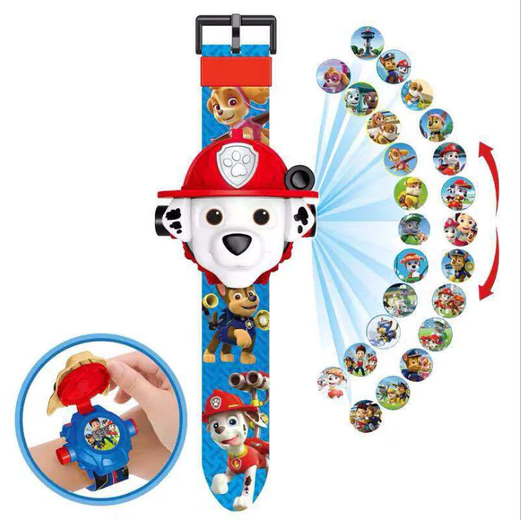 3D Projector Cartoon Watch for Kids with 24 Images