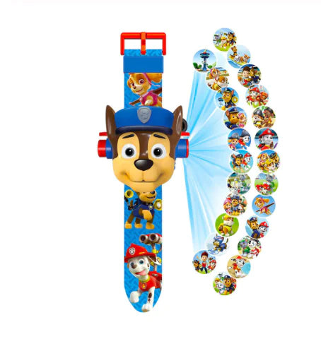 3D Projector Cartoon Watch for Kids with 24 Images